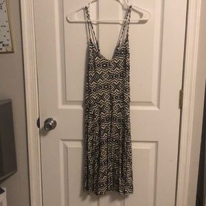 Cross back tribal print dress